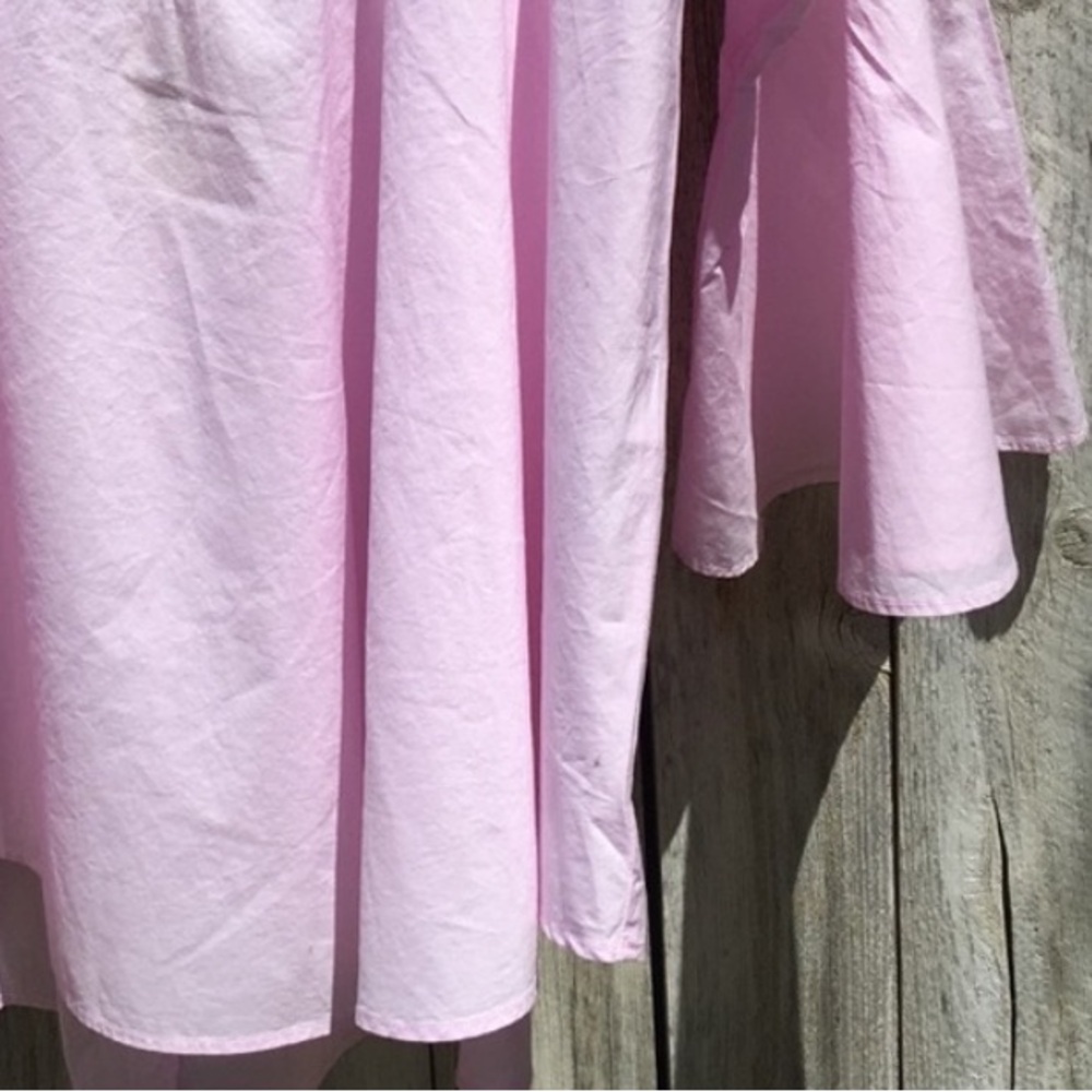 NWT Forever 21 Off Shoulder Top Cotton Pink S - Picture 7 of 13